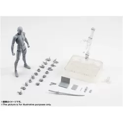 Figuarts Body Body-Chan Body-Kun Grey Color Ver Black PVC Action Figure Collectible Model Toy Male B