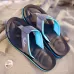 Men Beach Non-slip Flip Flops Blue