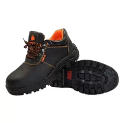 Microfiber Leather Anti-puncture Wear-resistant Work Shoes Smash-proof Oil-resistant Safety Shoes Low-top