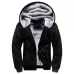 Winter Parka Men Plus Velvet Warm Windproof Coats Large Size Hooded Jackets Black
