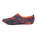 3mm Non-slip Rubber Embossing Texture Sole Figured Diving Shoes and Socks Orange
