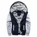 Winter Parka Men Plus Velvet Warm Windproof Coats Large Size Hooded Jackets Black