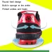 Children Soccer Shoes Antiskid Wear-Resistant Nylon Fastener Football Training Shoes Black and Green 28