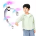 Induction Steel Man Aircraft Gyro Robot Luminous Toy For Children White Astronauts