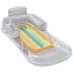 Single Water Inflatable Bed Back Luxury Chair Adult Inflatable Floating Row with Armrest or Cup Hole Transparent