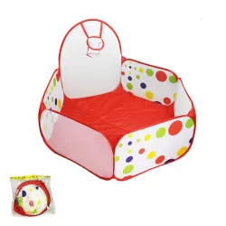 Folding Portable Baby Polka Dot Hexagon Indoor Ball Pool Game Fence 150cm in Diameter
