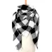 Checkered Pattern Autumn or Winter Ladies Cashmere Scarf
