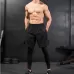 Fake Two Piece Fitness Leisure Stretch Quick Drying Pants Grey