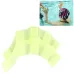 Finger Flexible Silicone Swimming Gloves Samll Size Green