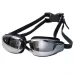 Electroplating Anti-fog Silicone Swimming Goggles for Adult Suitable for 200 Degree Myopia