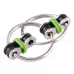 4pcs Key Ring Tri-Spinner Anti Anxiety EDC Toy for Autism ADHD Green