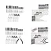 197pcs Zinc Alloy Painted Nylon Zipper Puller Set For Clothing Tent Install