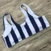 Ladies Sexy High Waist Striped Bikini Suit Swimsuit