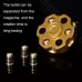 EDC Removable Fingertip Spinner Revolver Clip Pure Brass Stress Relief Toys Black