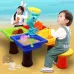 Outdoor Sandy Beach Table Toys Set for Kids Dolphin and Square Table
