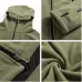 Fleece Warm Men Thermal Breathable Hooded Coat Grey