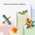 Children Educational Plastic Pipe Building Blocks Assembled Toy 72 PCS / Set
