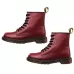 Martin Boots Plus Velvet Couple Tooling Boots Red Wine