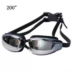 Electroplating Anti-fog Silicone Swimming Goggles for Adult Suitable for 200 Degree Myopia