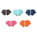 1Pair Unisex Frog Type Girdles Swimming Hand Fins Gray Orange