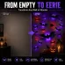 12 PCS/Pack Halloween LED Glowing Bat Wall Decorations Kit