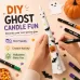 Halloween Ghost-Shaped LED Flameless Plastic Candles