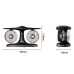 LAMJIE Creative Airplane Engine Dual Turbine Desktop Fan USB Rechargeable Quiet Small Desk Fan Long Lasting Battery Cooling Fan for Dorm Gaming Office Workstation
