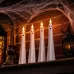 Halloween Ghost-Shaped LED Flameless Plastic Candles