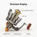 Full-Metal Spool Spinning Reel Saltwater Freshwater Fishing Reel for Sea Rod Fishing Tackle