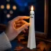 Halloween Ghost-Shaped LED Flameless Plastic Candles