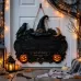 30cm Custom Halloween Witch Welcome Door Sign