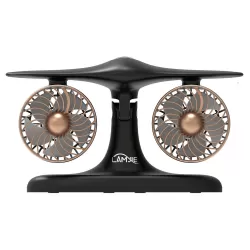 LAMJIE Creative Airplane Engine Dual Turbine Desktop Fan USB Rechargeable Quiet Small Desk Fan Long Lasting Battery Cooling Fan for Dorm Gaming Office Workstation
