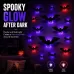 12 PCS/Pack Halloween LED Glowing Bat Wall Decorations Kit