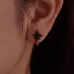 S925 Sterling Silver Gothic Mandala Flower Stud Earrings