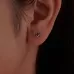 S925 Sterling Silver Oxidized Dark Style Halloween Bat Stud Earrings