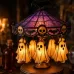 Halloween Ghost Carousel Motion Night Light Table Lamp Ornament