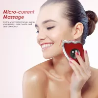 Facial Scratch Pad Dredge Meridian Soothing Fatigue Scraping Plate Electric Massager Soothing Stress USB Charging