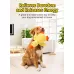 Squeaky Yellow Duck Dog Toy Sturdy Plush Puppy Chew Toy Interactive Enrichment Pet Toy for Dogs