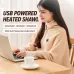 Graphene Electric Heating Blanket Multi-temperature Adjustable Heating Shawl Single Person Washable Heated Throw for Home or Office