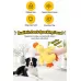 Squeaky Yellow Duck Dog Toy Sturdy Plush Puppy Chew Toy Interactive Enrichment Pet Toy for Dogs