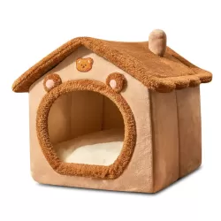 All-Season Removable And Washable Enclosed Warm Cat Bed